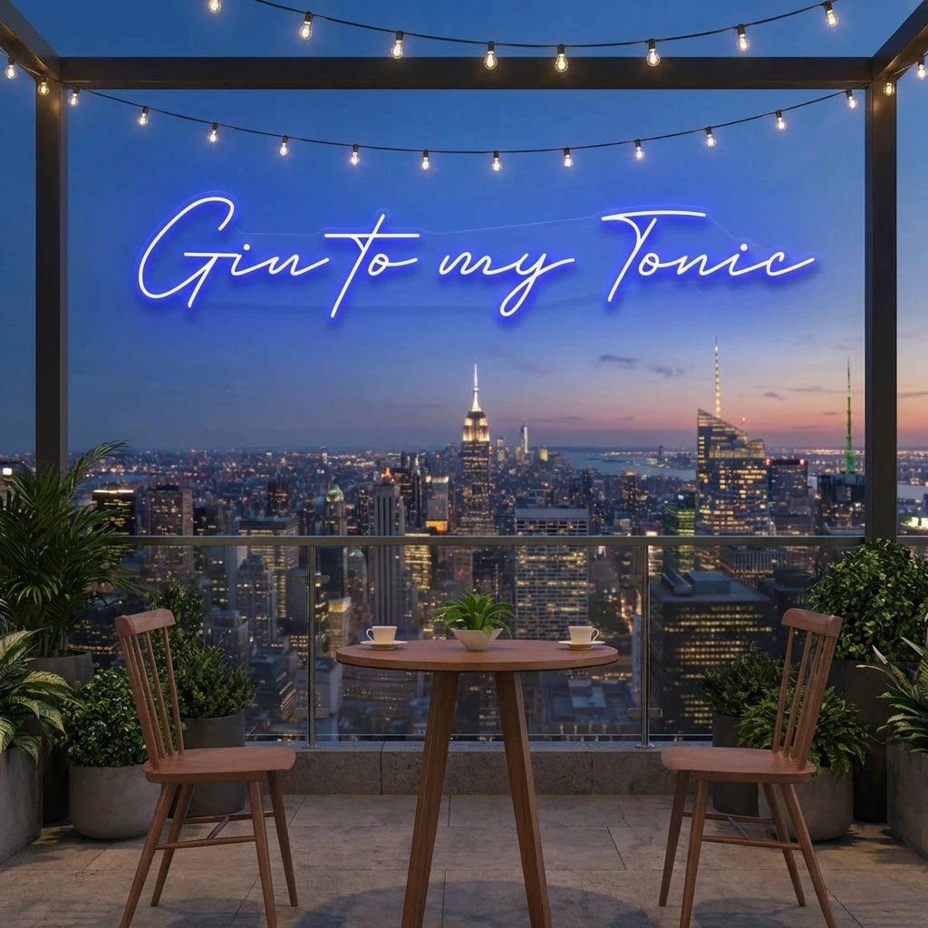Gin to My Tonic Led Neon Sign Light