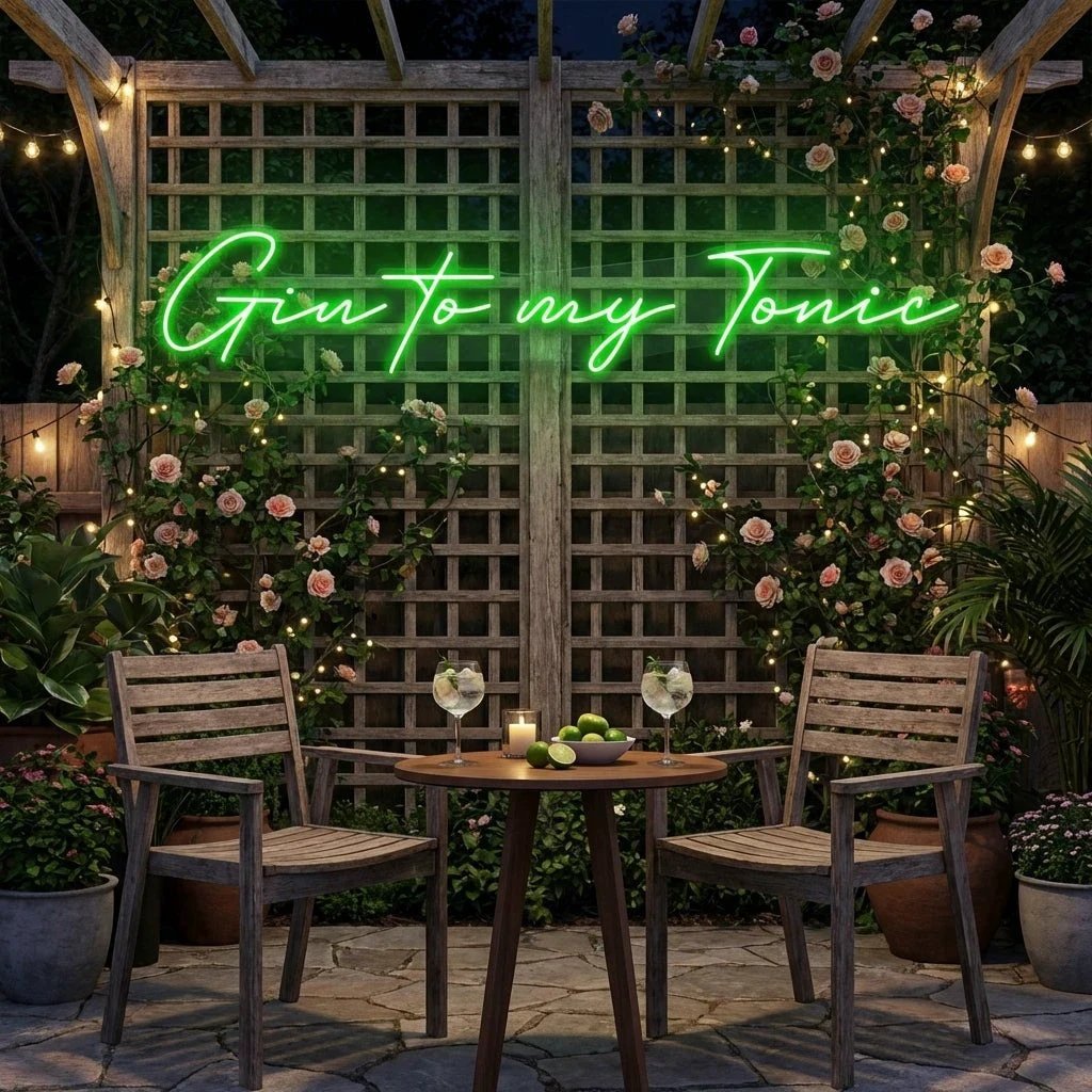 Gin to My Tonic Led Neon Sign Light
