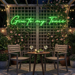 Gin to My Tonic Led Neon Sign Light