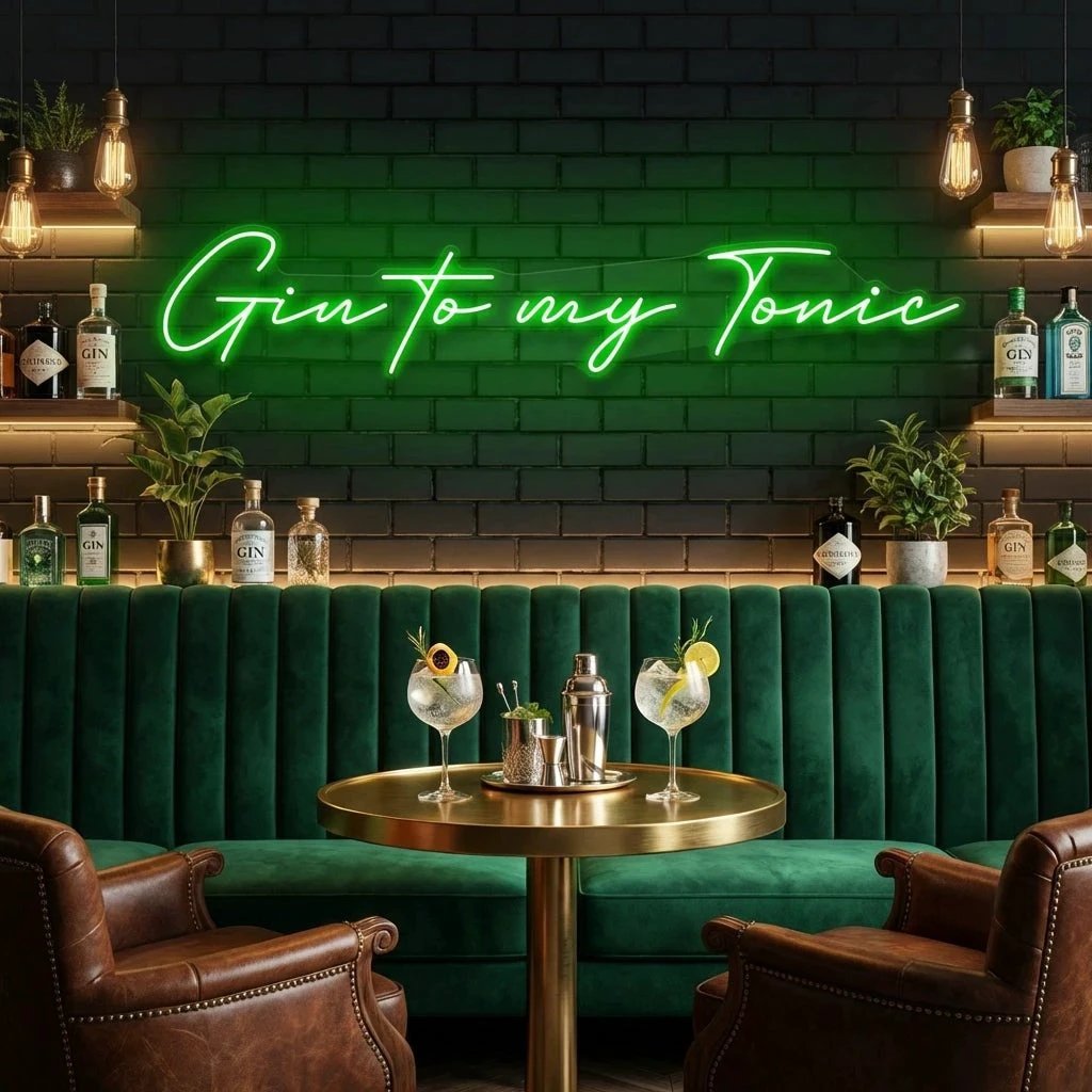 Gin to My Tonic Led Neon Sign Light