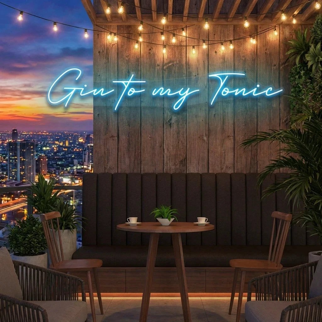 Gin to My Tonic Led Neon Sign Light