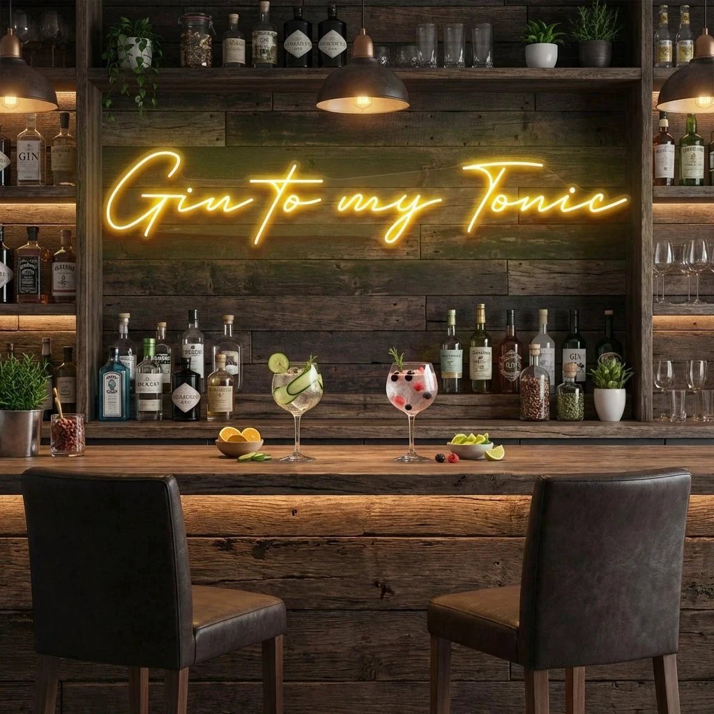 Gin to My Tonic Led Neon Sign Light