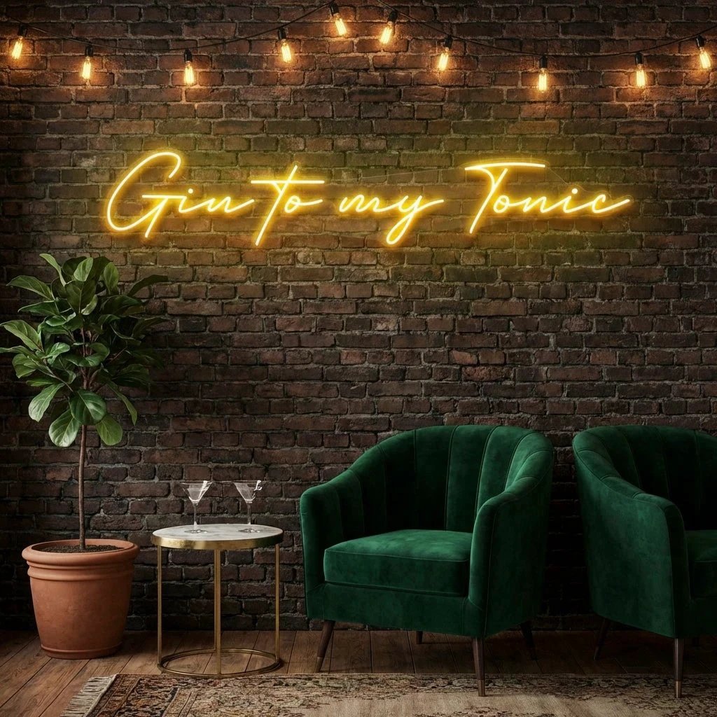 Gin to My Tonic Led Neon Sign Light