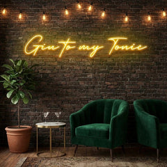Gin to My Tonic Led Neon Sign Light