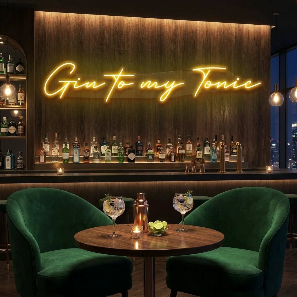 Gin to My Tonic Led Neon Sign Light