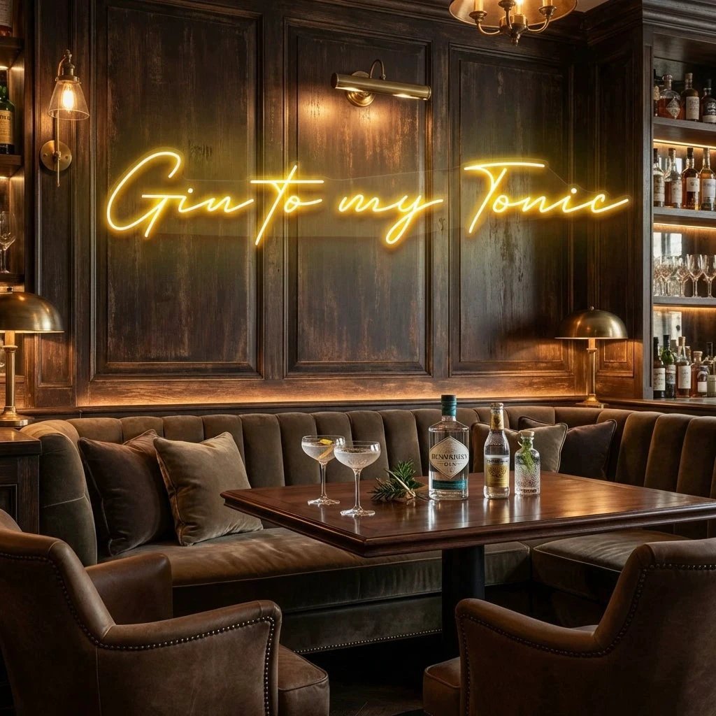 Gin to My Tonic Led Neon Sign Light