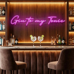 Gin to My Tonic Led Neon Sign Light