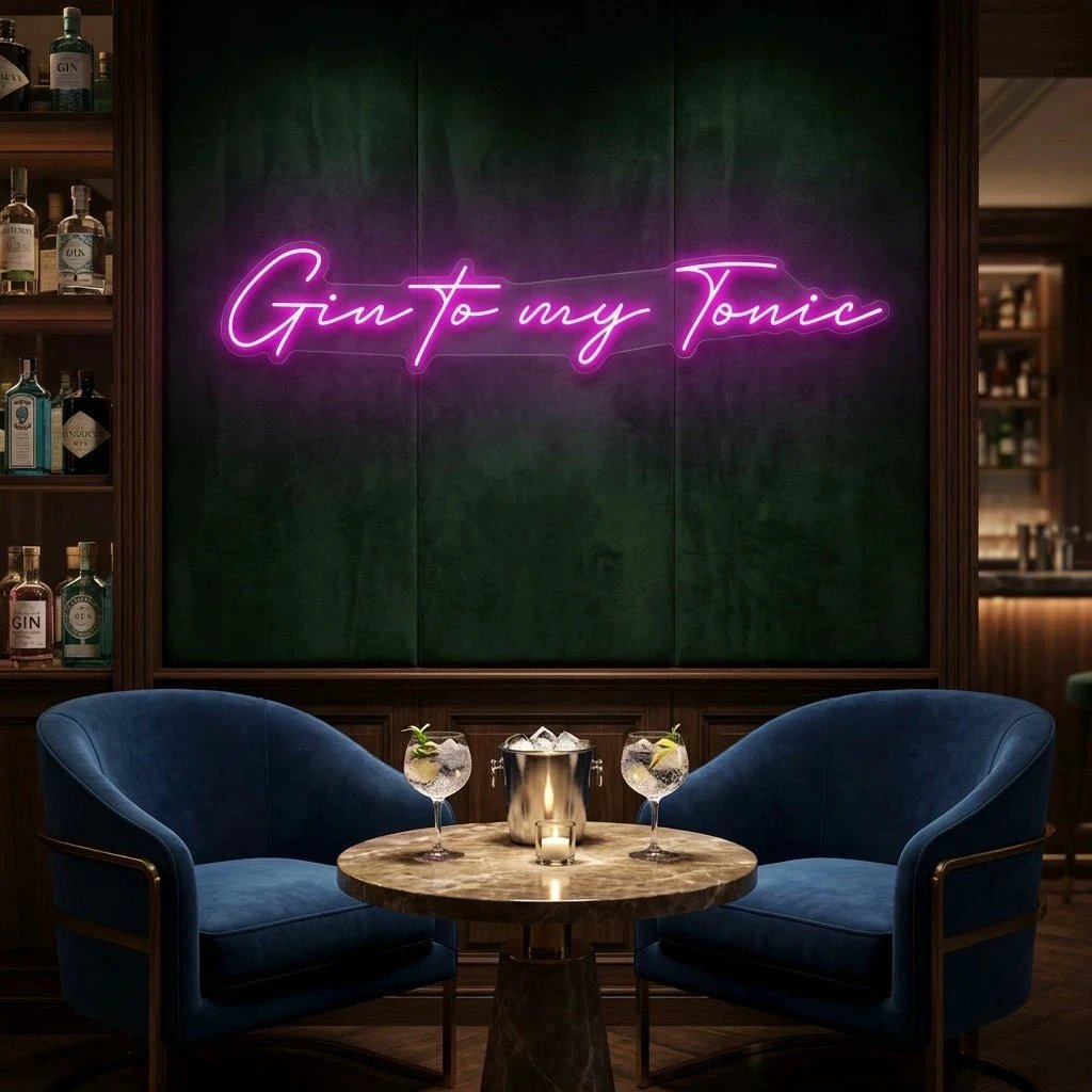 Gin to My Tonic Led Neon Sign Light