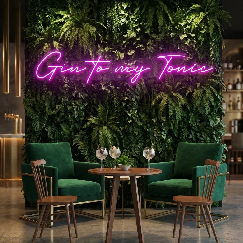 Gin to My Tonic Led Neon Sign Light