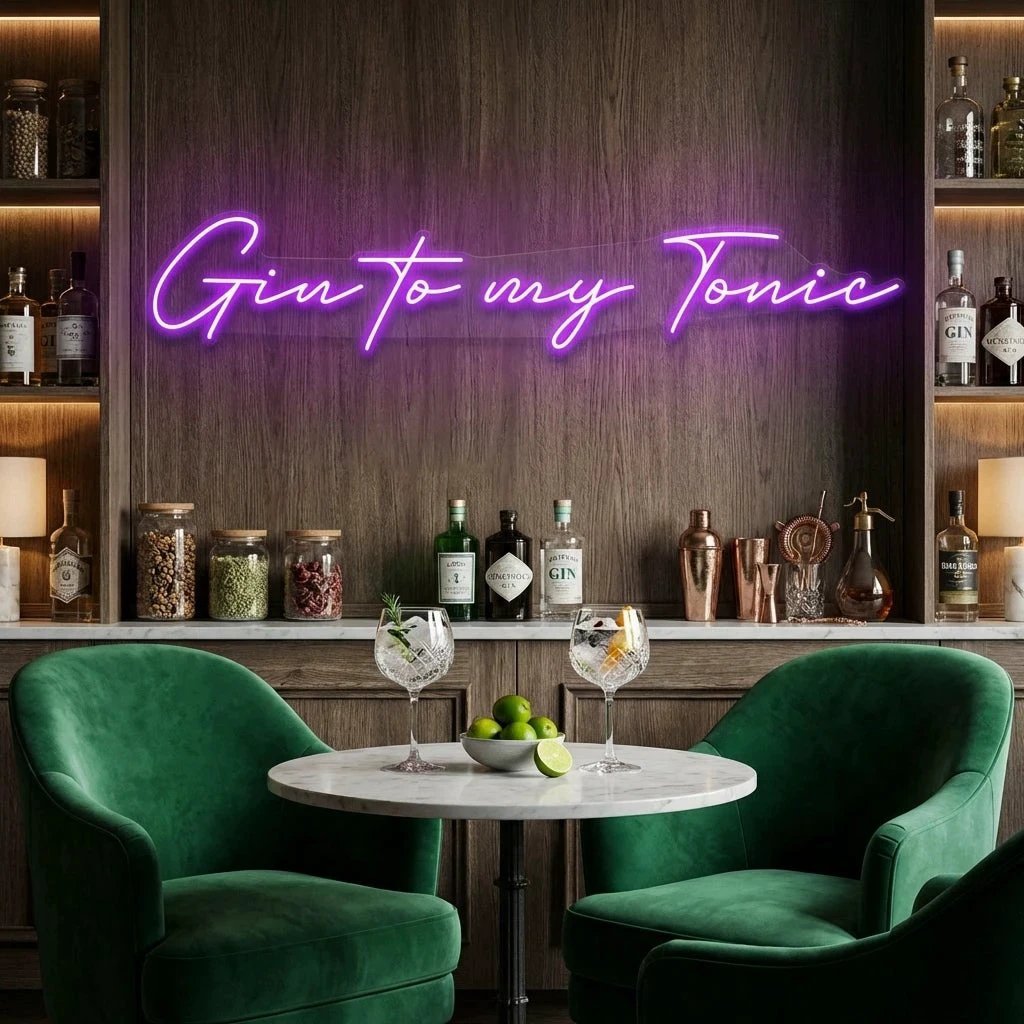Gin to My Tonic Led Neon Sign Light