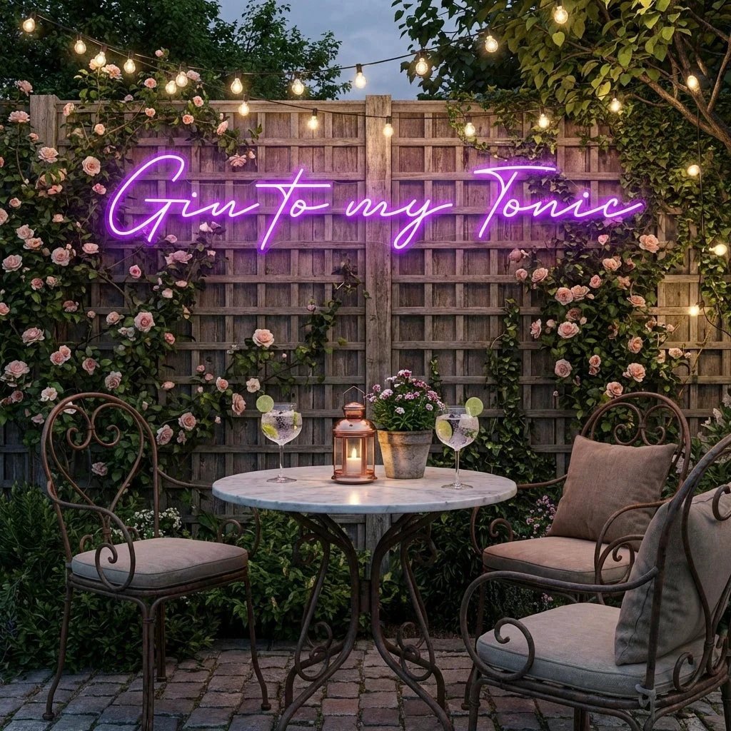 Gin to My Tonic Led Neon Sign Light