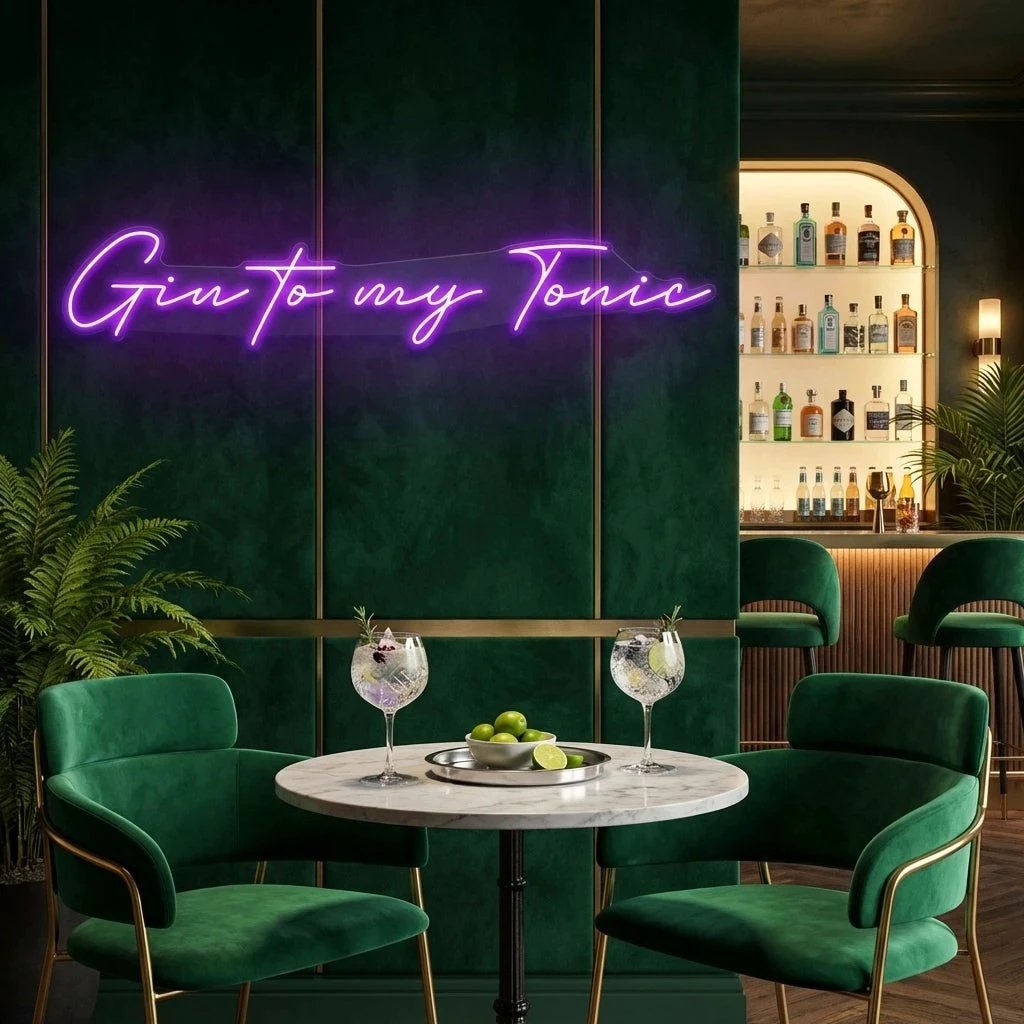 Gin to My Tonic Led Neon Sign Light
