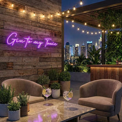 Gin to My Tonic Led Neon Sign Light