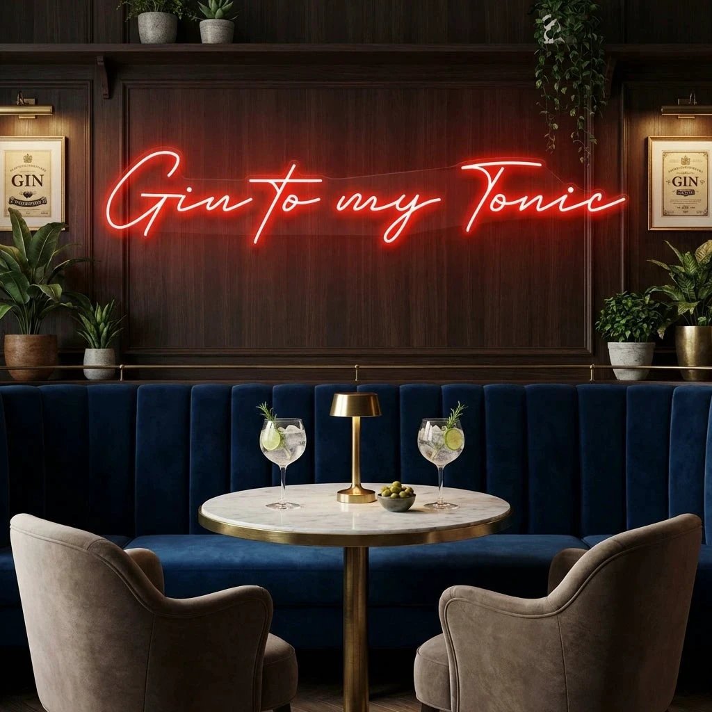Gin to My Tonic Led Neon Sign Light