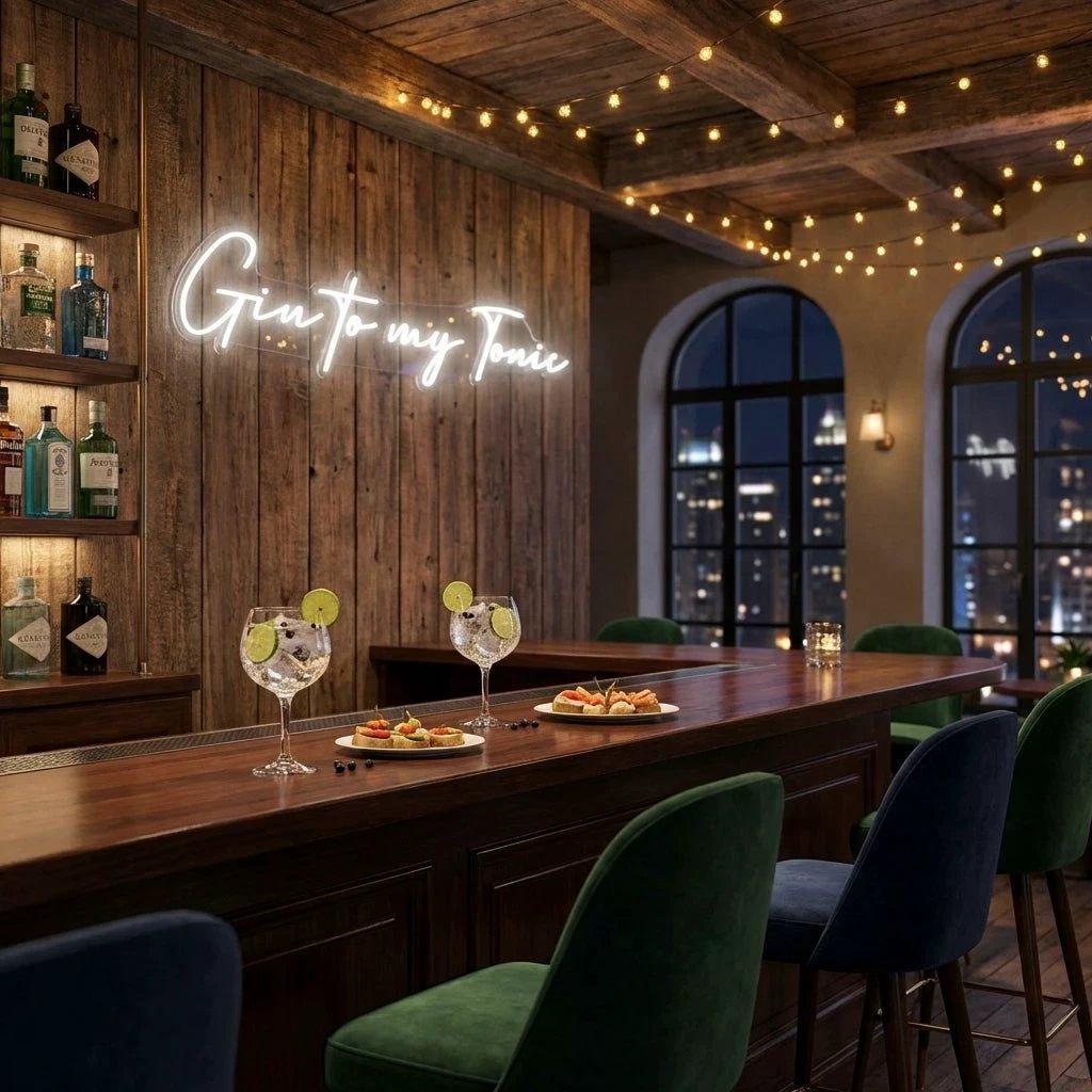 Gin to My Tonic Led Neon Sign Light