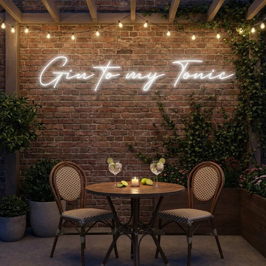 Gin to My Tonic Led Neon Sign Light