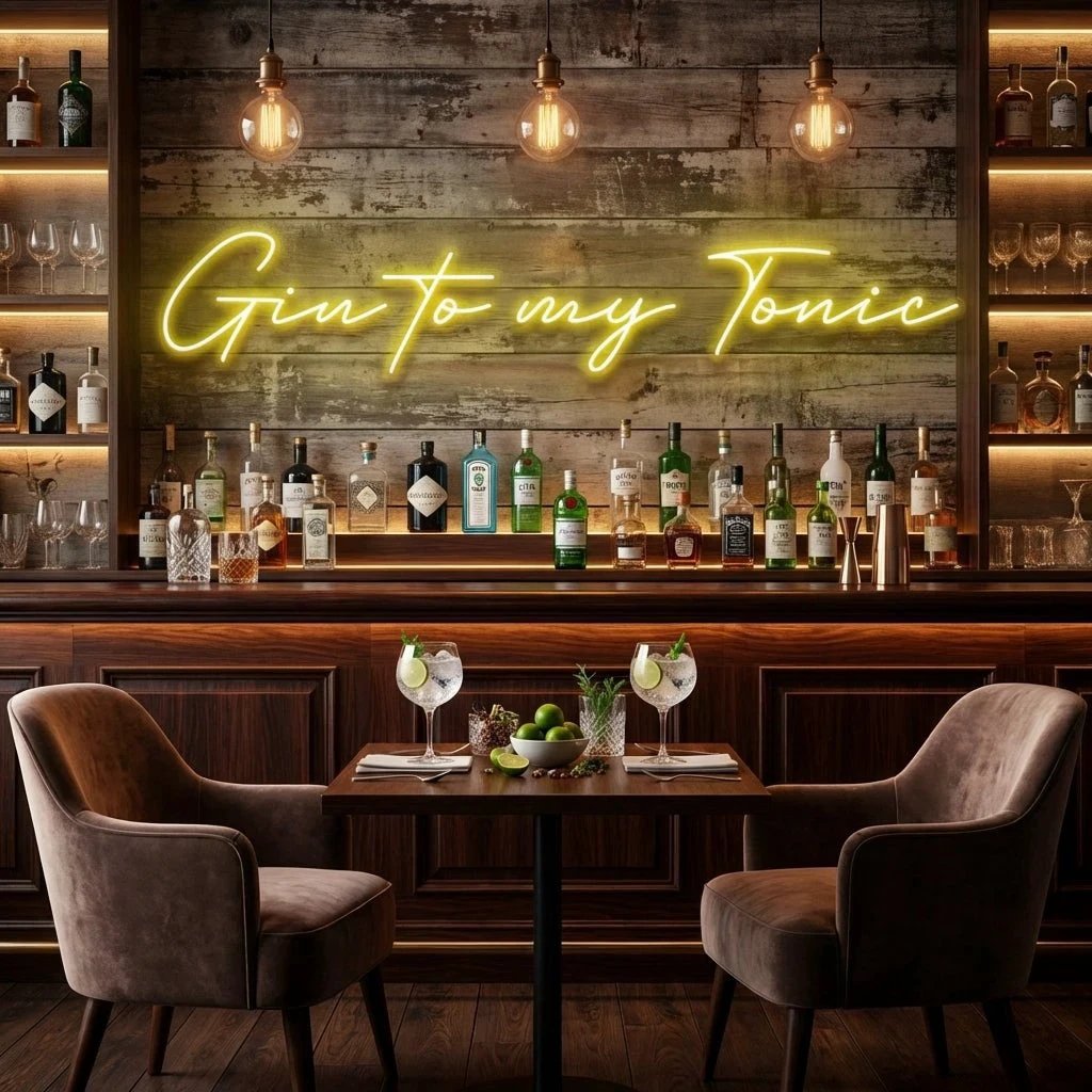 Gin to My Tonic Led Neon Sign Light