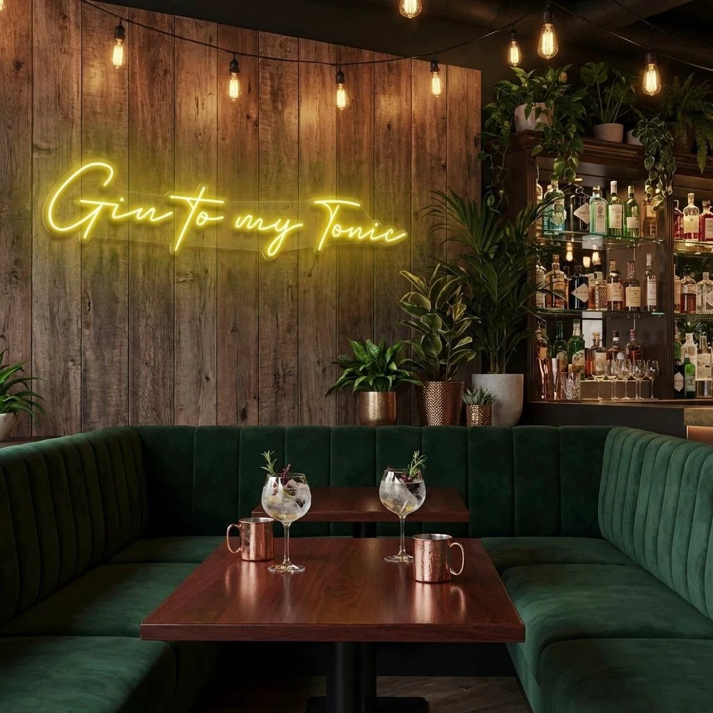 Gin to My Tonic Led Neon Sign Light