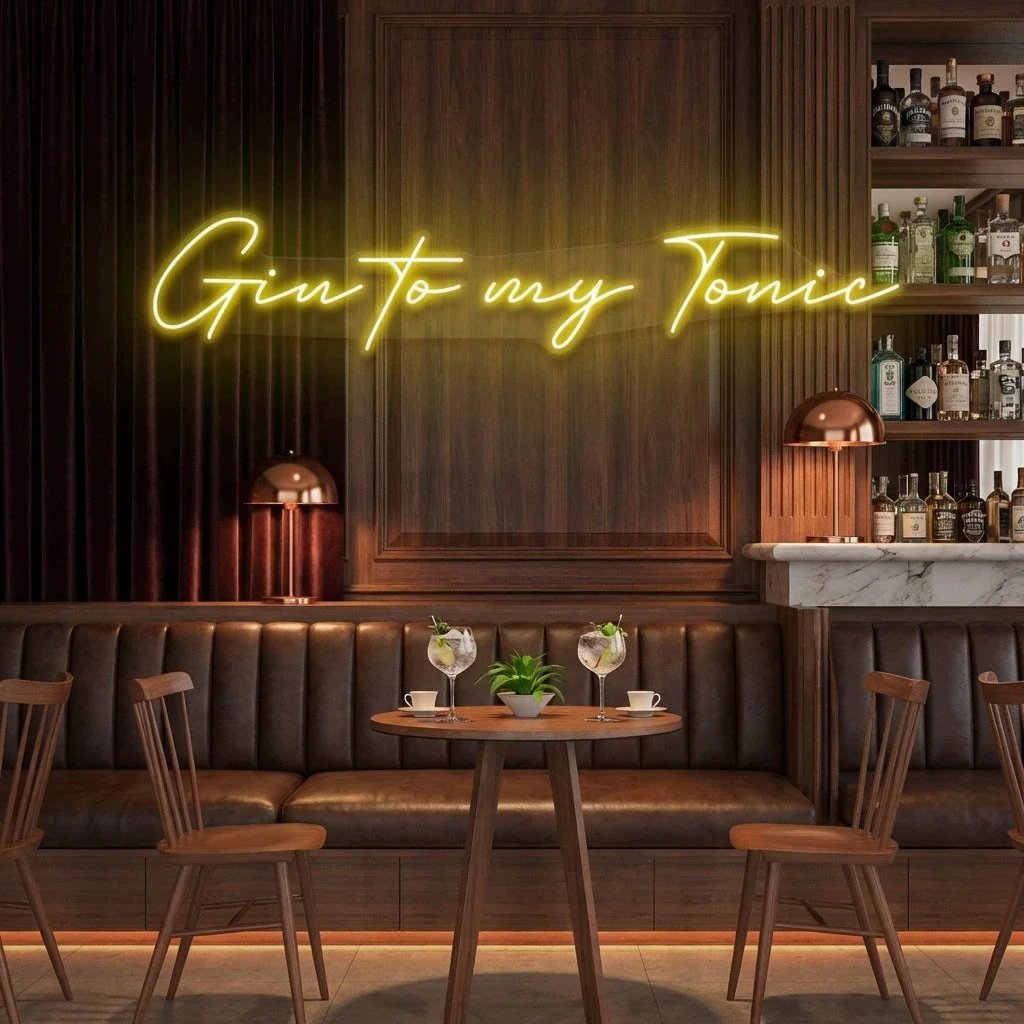 Gin to My Tonic Led Neon Sign Light