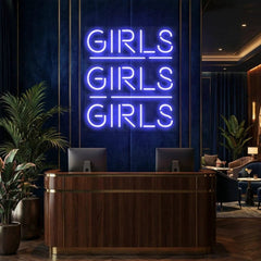 Girls Girls Girls Led Neon Sign Light