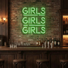 Girls Girls Girls Led Neon Sign Light