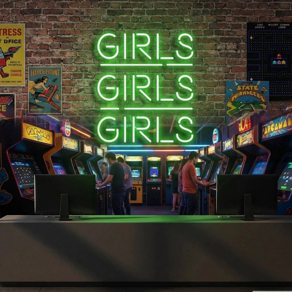 Girls Girls Girls Led Neon Sign Light