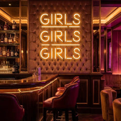 Girls Girls Girls Led Neon Sign Light