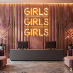 Girls Girls Girls Led Neon Sign Light
