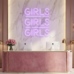 Girls Girls Girls Led Neon Sign Light
