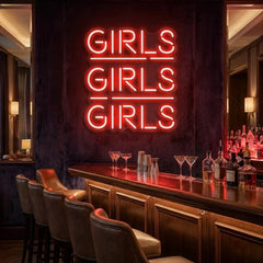 Girls Girls Girls Led Neon Sign Light