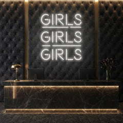 Girls Girls Girls Led Neon Sign Light