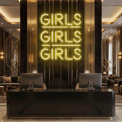 Girls Girls Girls Led Neon Sign Light