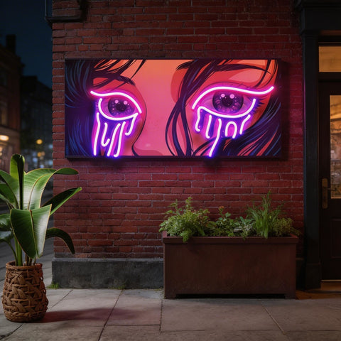 Glow in Her Eyes LED Neon Sign Light Pop Art