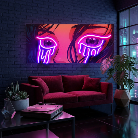 Glow in Her Eyes LED Neon Sign Light Pop Art