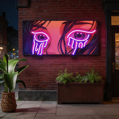 Glow in Her Eyes LED Neon Sign Light Pop Art