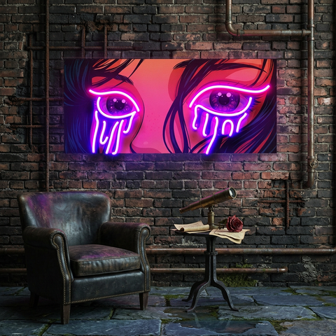 Glow in Her Eyes LED Neon Sign Light Pop Art