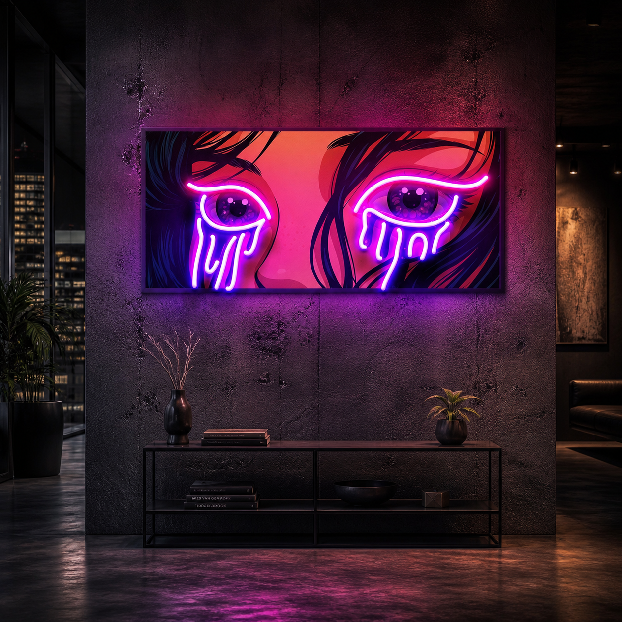 Glow in Her Eyes LED Neon Sign Light Pop Art