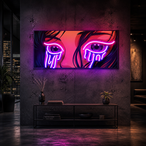 Glow in Her Eyes LED Neon Sign Light Pop Art