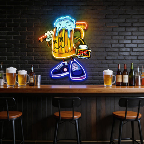 Go Get It Beer LED Neon Sign Light Pop Art
