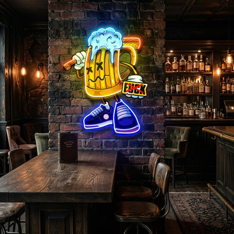 Go Get It Beer LED Neon Sign Light Pop Art