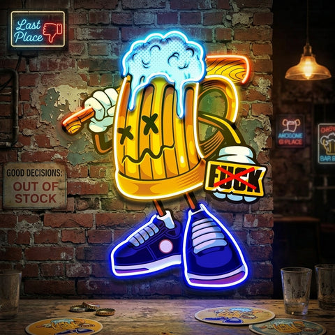 Go Get It Beer LED Neon Sign Light Pop Art
