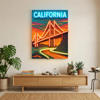 Golden Sunset Drive LED Neon Sign Light Pop Art