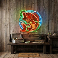 Good Bait Fish LED Neon Sign Light Pop Art