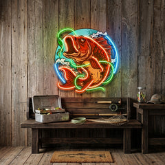 Good Bait Fish LED Neon Sign Light Pop Art