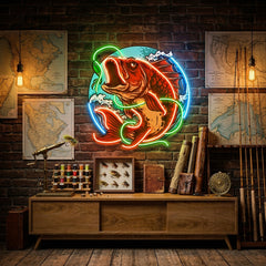 Good Bait Fish LED Neon Sign Light Pop Art