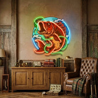 Good Bait Fish LED Neon Sign Light Pop Art