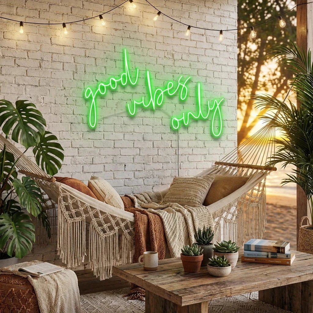 Good Vibes Only 2 Led Neon Sign Light