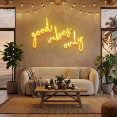 Good Vibes Only 2 Led Neon Sign Light