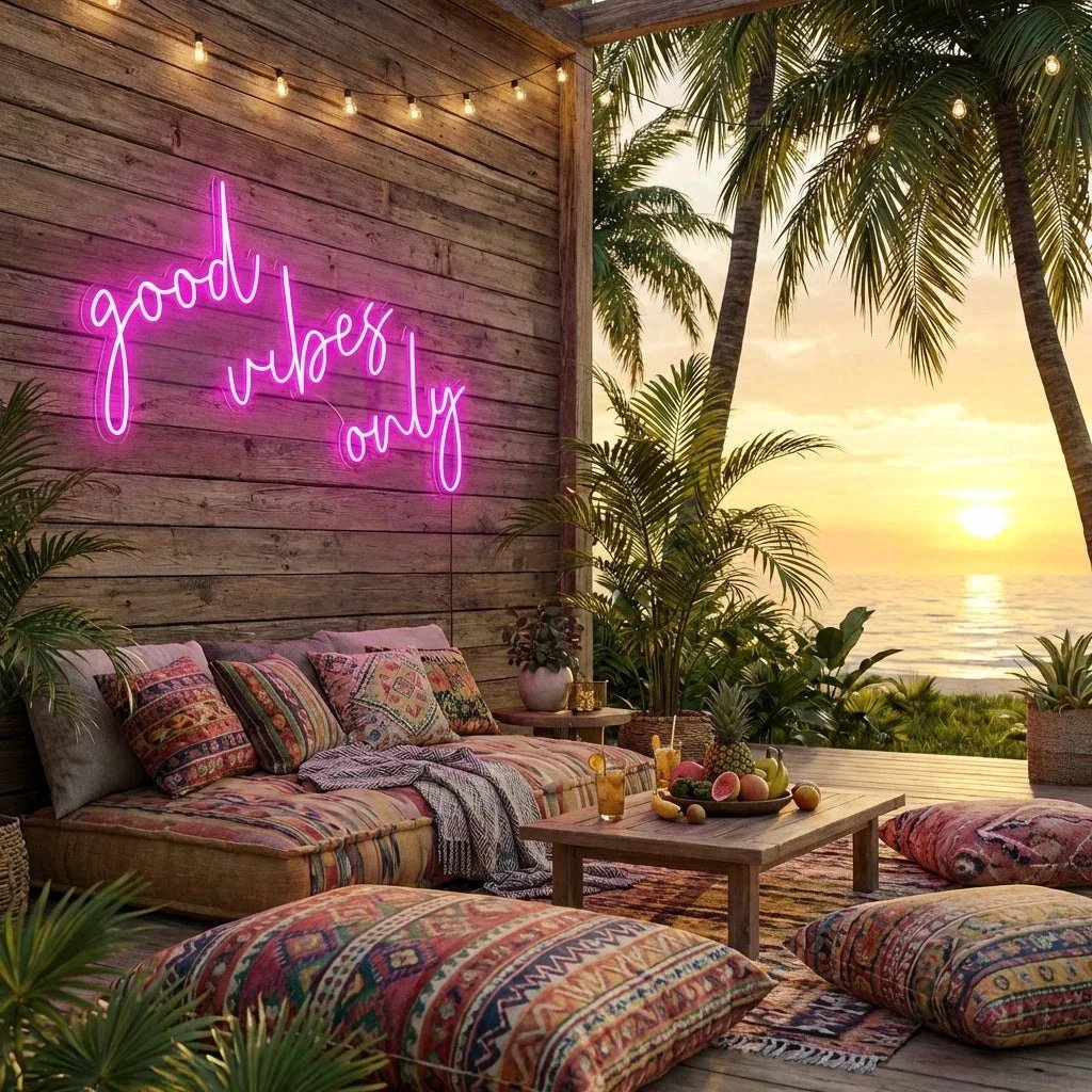 Good Vibes Only 2 Led Neon Sign Light