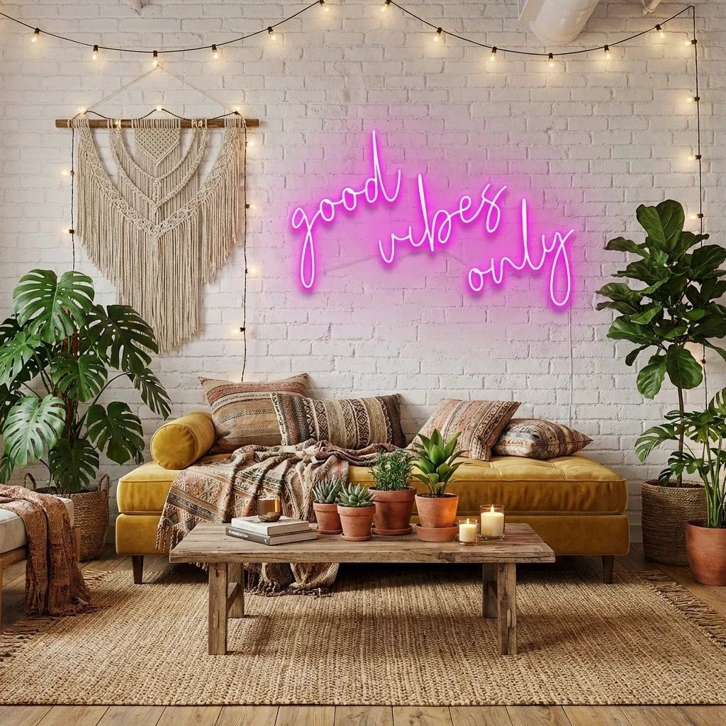Good Vibes Only 2 Led Neon Sign Light